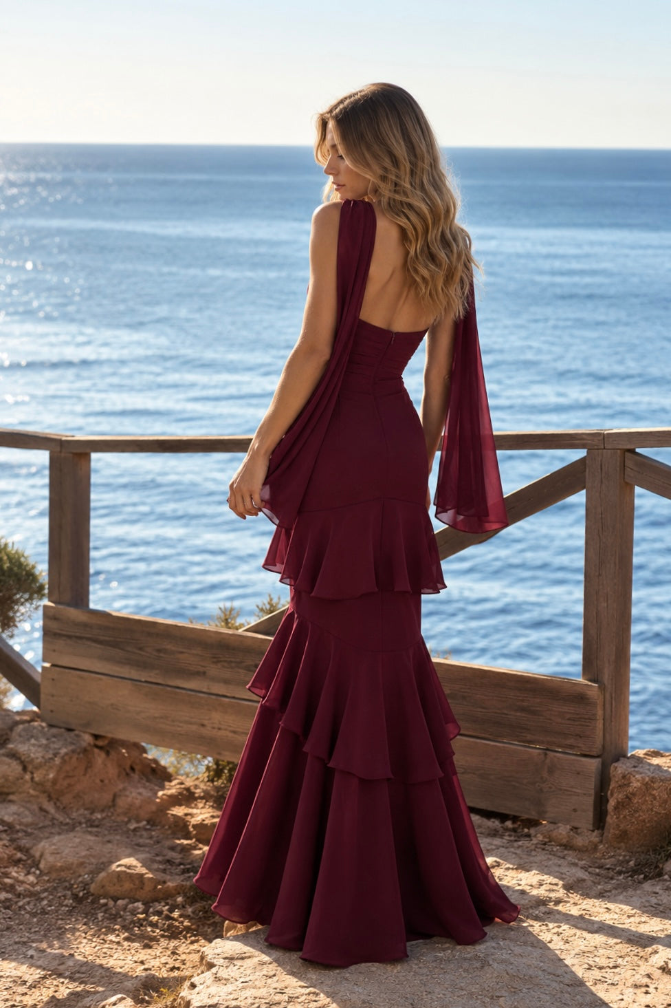 Vestido Lina Burdeos