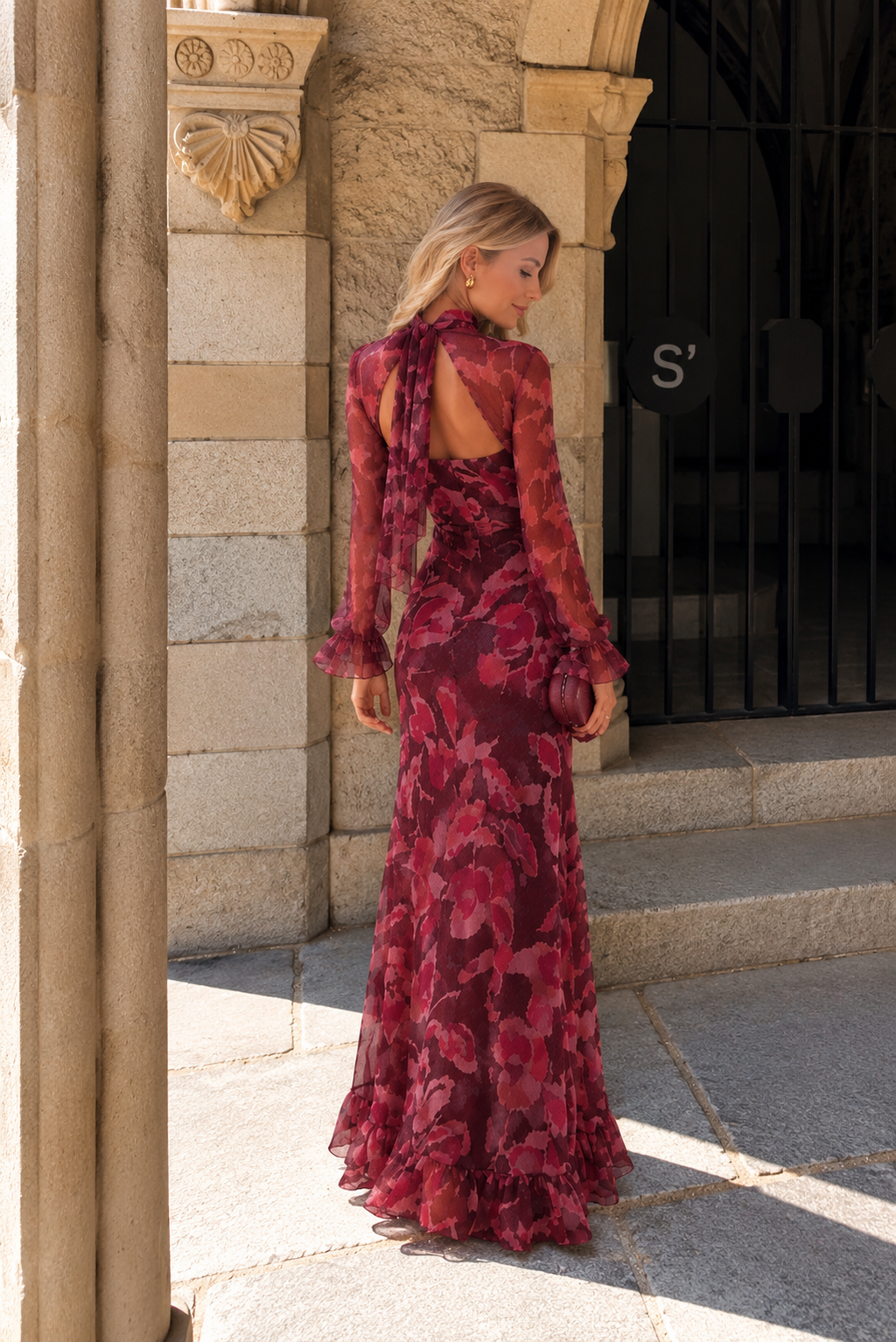 Vestido Verona Burdeos
