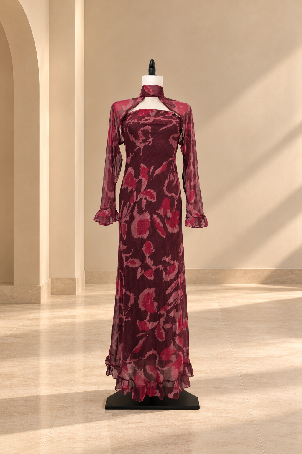 Vestido Verona Burdeos