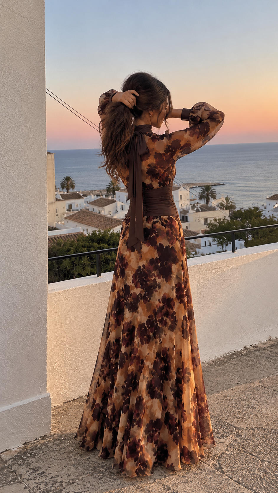 Vestido Alessia Marrón